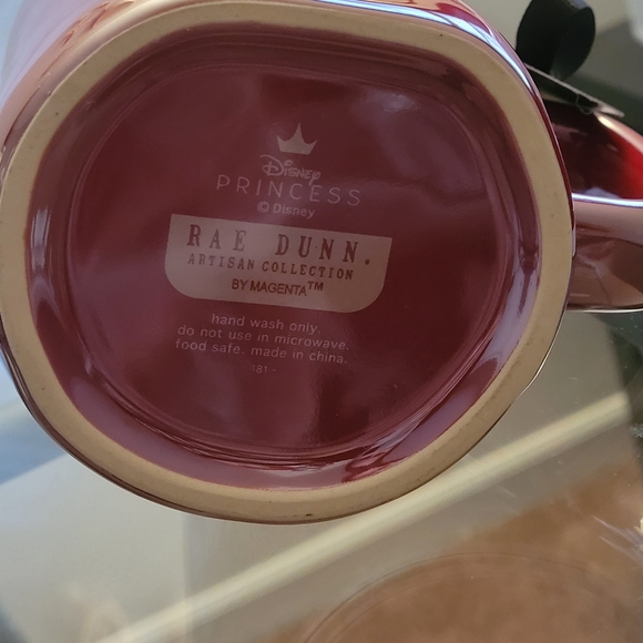 New Rae Dunn Disney Snow White and Seven Dwarfs Iridescent Red Mug - Picture 3 of 4